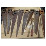 JHA025 Vintage Antique Disston Handsaws and More