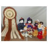 JHA034 Porcelain Dolls, Huge Dreamcatcher, Hand Made Dolls & More