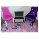 JHA035 Girly Girl Lot - Plush Chairs, Carpet, Trunk
