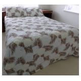 MHLE045 Queen Serta Firm Mattress, Box Spring, Bedding Set