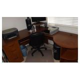 MHLE048 Sauder Wood Computer Desk  & True Innovations Office Chair