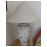 MHLE056 Tropical Ceramic Lamp - Dolphin in the Round #2