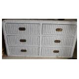 MHLE057 Six-Drawer Rattan Dresser