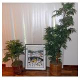 PFL002 Wooster Scott Framed Print & Artificial Plants