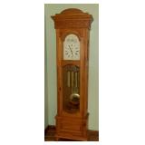 PFL025 Ethan Allen Mahogany & Oak Floor Clock