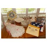 PFL031 Ceramic Platter, Silverplated Salad Bowl & More