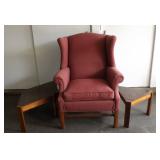 PFL042 Upholstered Armchair and End Tables