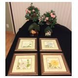 JYR032 Charming Rose Décor and Wire Baskets