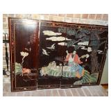 One side of Chinese four panel screen
