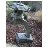 Japanese granite garden lantern