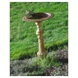 iron bird bath