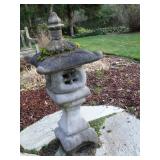 concrete, Japanese garden lantern