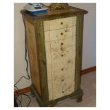 Hand decorated lingerie chest