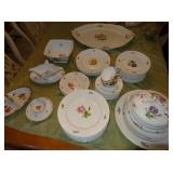 Set of hand decorated Nymphenburg china