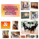 Ampersand High End Estate Sale Glenview, IL Oct. 1 & 2, 2021