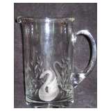 etched pitcher