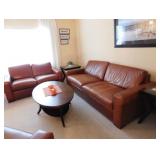 Ethan Allen Leather sofa set