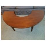 U-Shaped coffee table with drop leaves