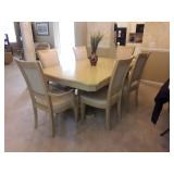 dining room table and (6) chairs