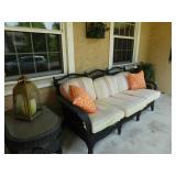 Patio wicker sofa 