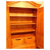 inside of Ethan Allen Armoire 
