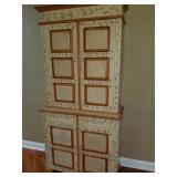 Hand painted storage unit