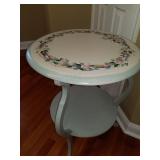 hand painted circular table 