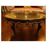 Smoke mirrored coffee table 