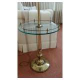 Standing lamp with table