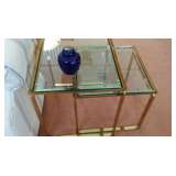 Brass/glass stacking table