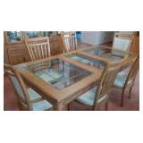 glass and wood table...the best of both worlds