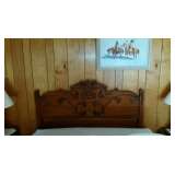 Hand Carved full bed
