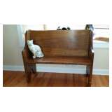 Mission style bench