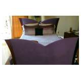 Lilac Padded Queen bed