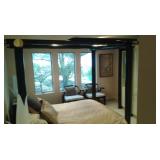 Asian queen four post bedroom