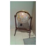 light up standing globe