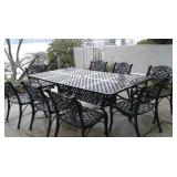 metal patio set