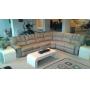 leather reclining sectional