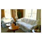 four piece living room set with tables