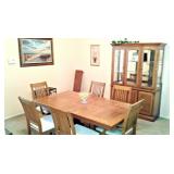 solid oak dining room