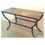 tile topped sofa table