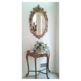 Foyer table and mirroe