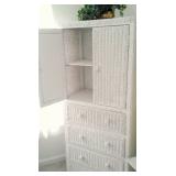 Wicker armoire