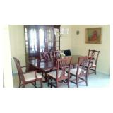Dining room Table and chairs by Knob Creek/ China Cabinet by Wesco