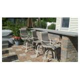 (4) out door bar stools
