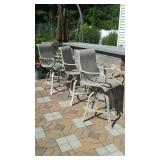 (4) outdoor bar stools 