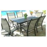 Metal patio set