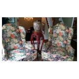 Hickory tavern wing back chairs