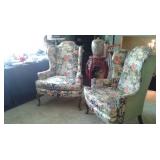 Hickory tavern wing back chairs