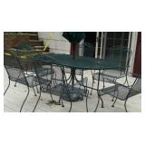 metal patio set